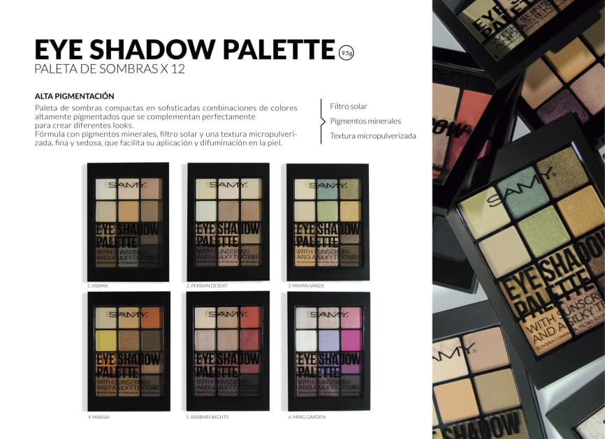 SAMY EYE SHADOW PALETTE 12