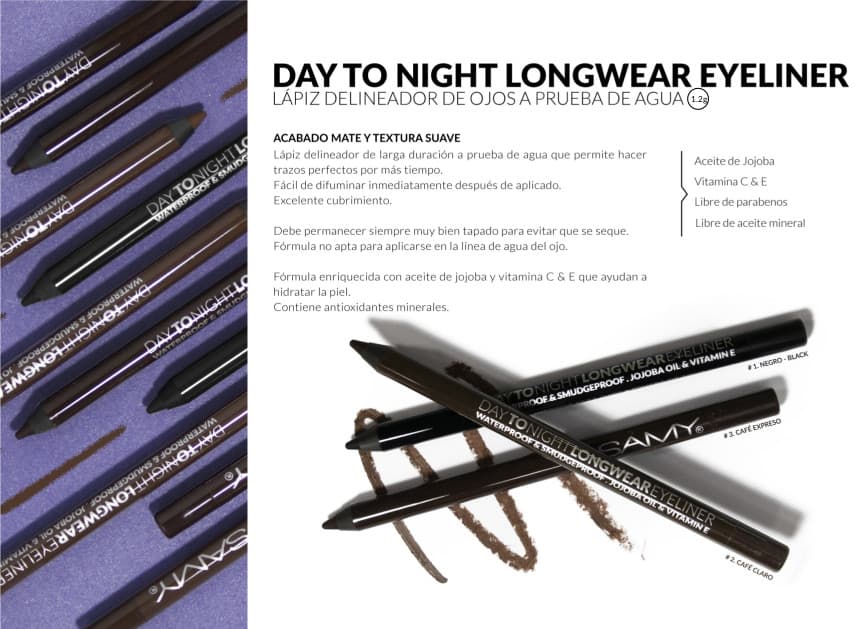 SAMY DAY TO NIGHT LONGWEAR EYELINER