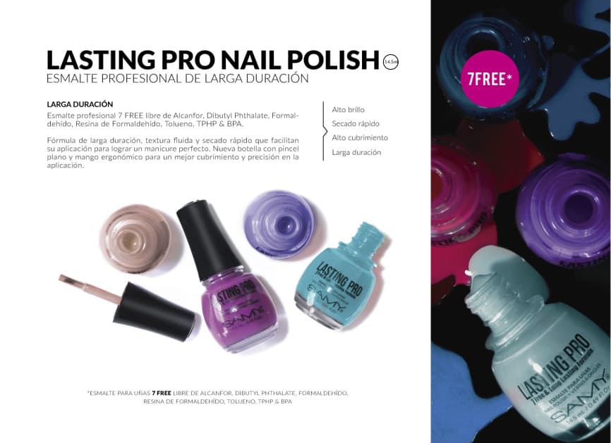 SAMY LASTING PRO NAIL POLISH - 7FREE