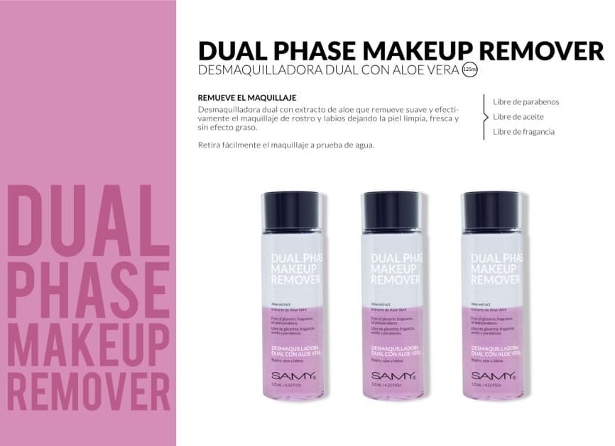 SAMY DUAL PHASE MAKEUP REMOVER